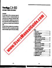 Ver CA-100 CASTELLANO pdf Manual de usuario